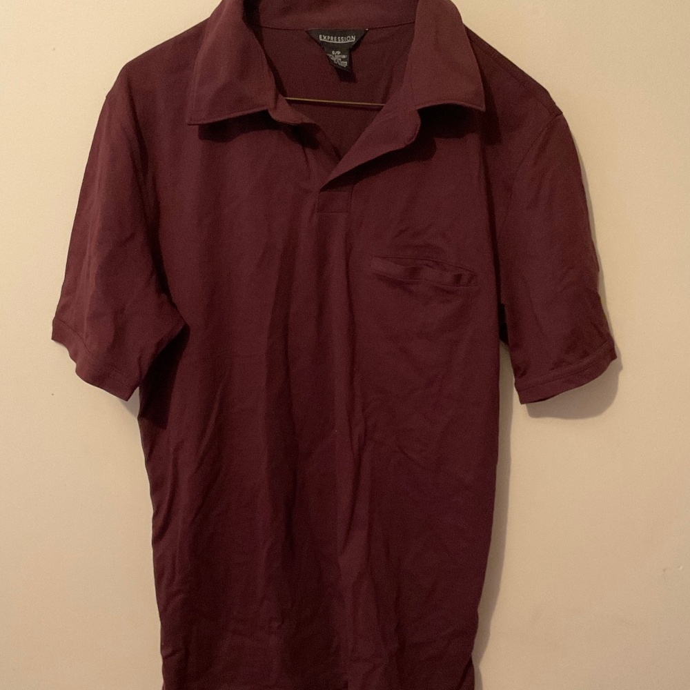 Expressions Maroon Short Sleeve Shirt